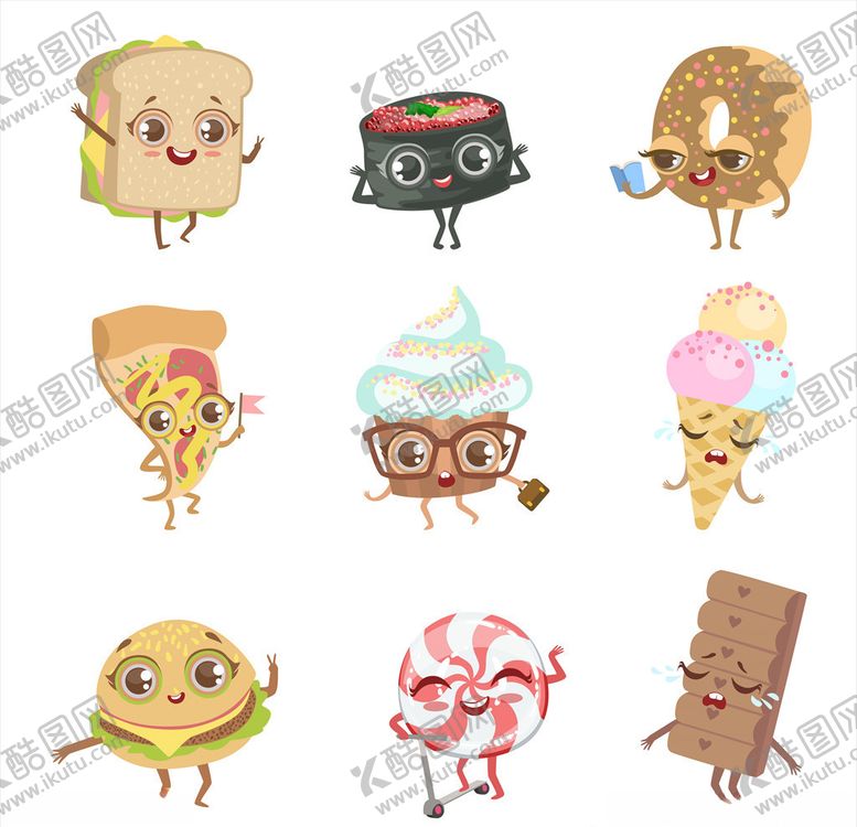 编号：94756509252319133167【酷图网】源文件下载-卡通甜点