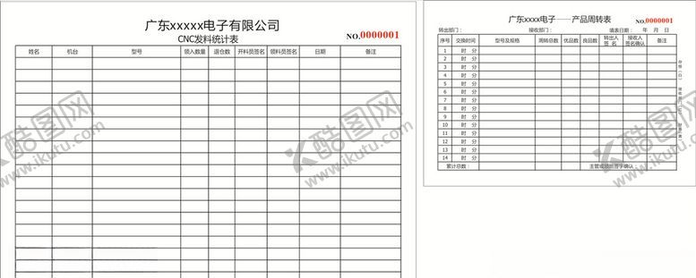 编号：24852207080918158194【酷图网】源文件下载-发料统计表