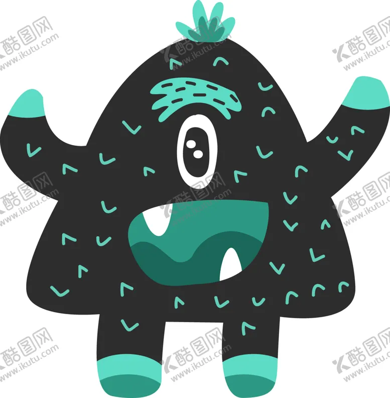 编号：43898302152243339709【酷图网】源文件下载-卡通怪物角色