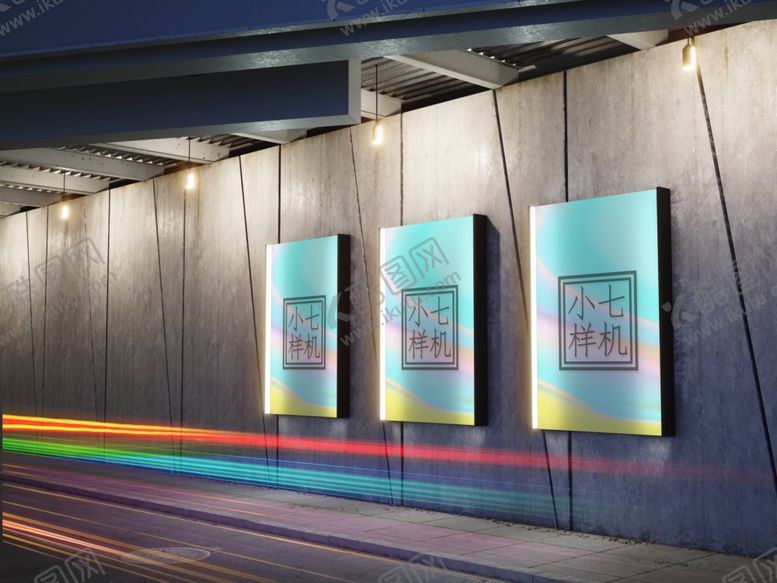 编号：38072309300149229816【酷图网】源文件下载-户外海报展架广告贴图样机