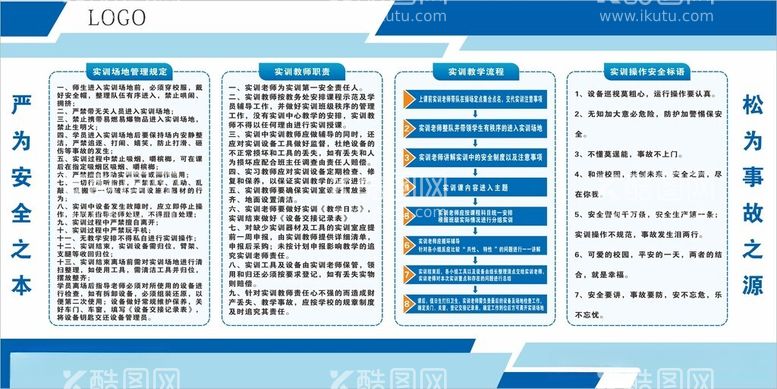 编号：99637212180213489901【酷图网】源文件下载-学校实训场地操作展板