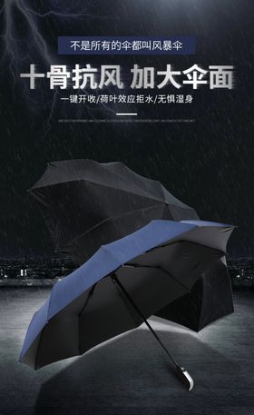 手绘雨伞活动海报