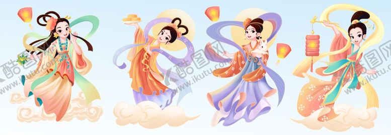 编号：75327911022016019391【酷图网】源文件下载-卡通嫦娥