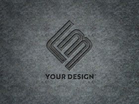LOGO样机雕刻效果