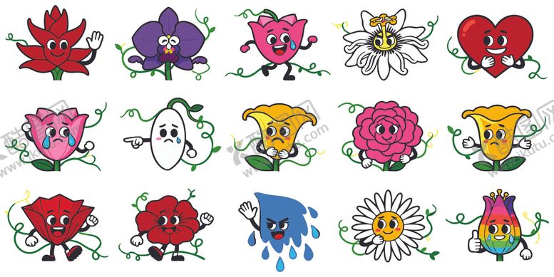 编号：22905611021718427139【酷图网】源文件下载-手绘花卉图案