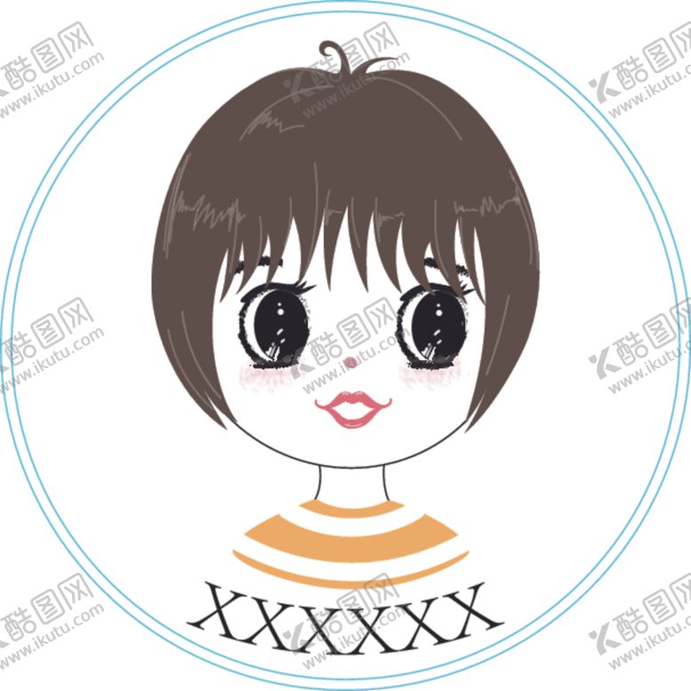 编号：60596009270258508133【酷图网】源文件下载-可爱女孩头像