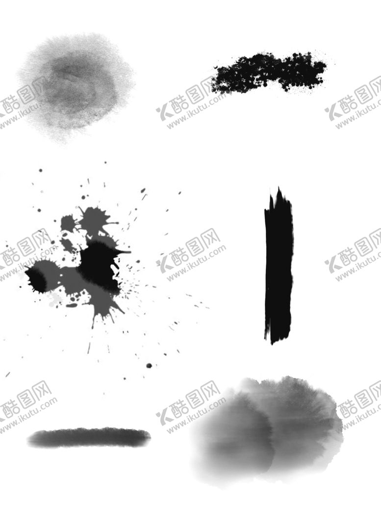 编号：85211907131207544738【酷图网】源文件下载-水墨素材毛笔画素材墨迹素材