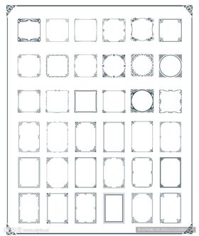 多样边框图案设计模板