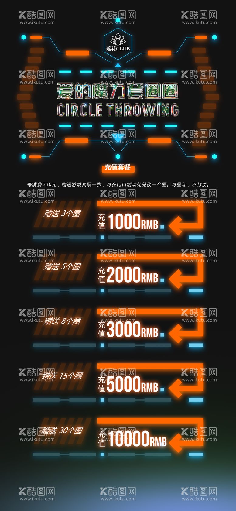 编号：32219911252226465215【酷图网】源文件下载-酒吧充值简约海报