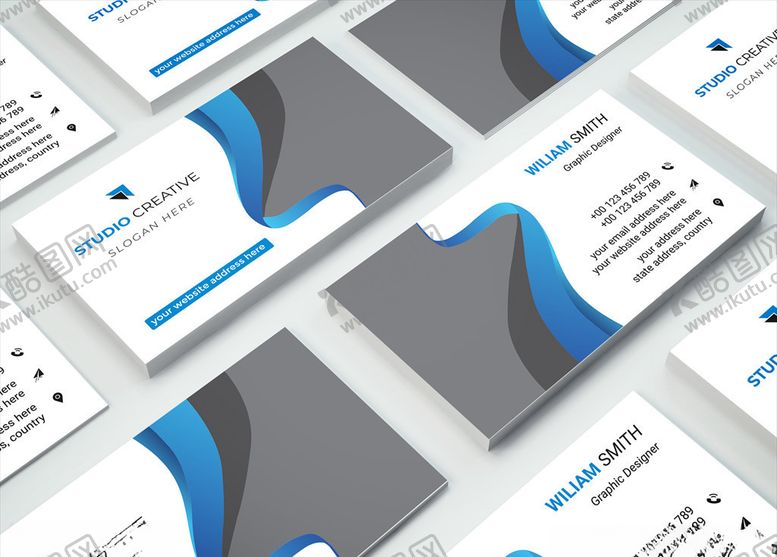 编号：22529809222301552453【酷图网】源文件下载-矢量名片模板