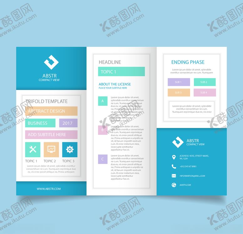 编号：83023605111418564940【酷图网】源文件下载-企业三折页