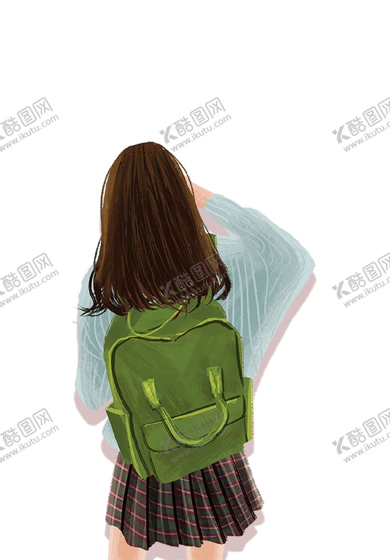 编号：97342404232352137970【酷图网】源文件下载-彩绘人物背影