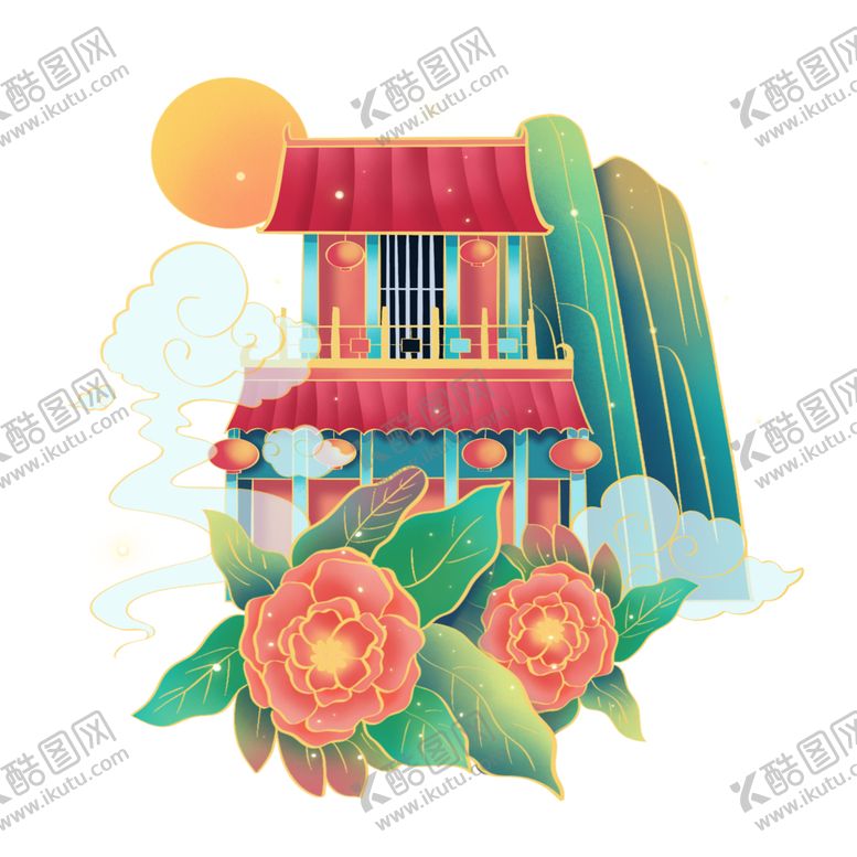 编号：92355007030755481022【酷图网】源文件下载-中国风插画