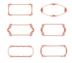 中国风欧式古典复古传统花纹边框