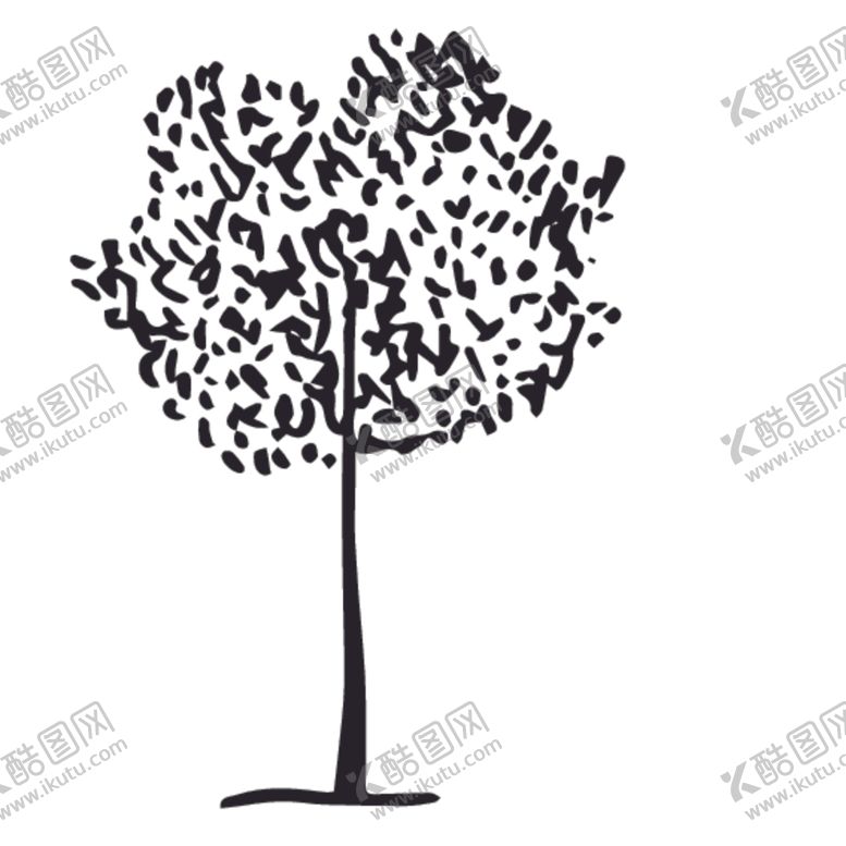 编号：77421110121526167486【酷图网】源文件下载-植物树木剪影