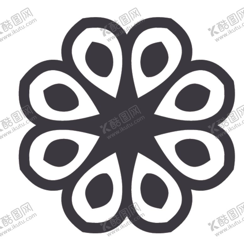编号：46485507090919076251【酷图网】源文件下载-黑白简约花纹图案设计