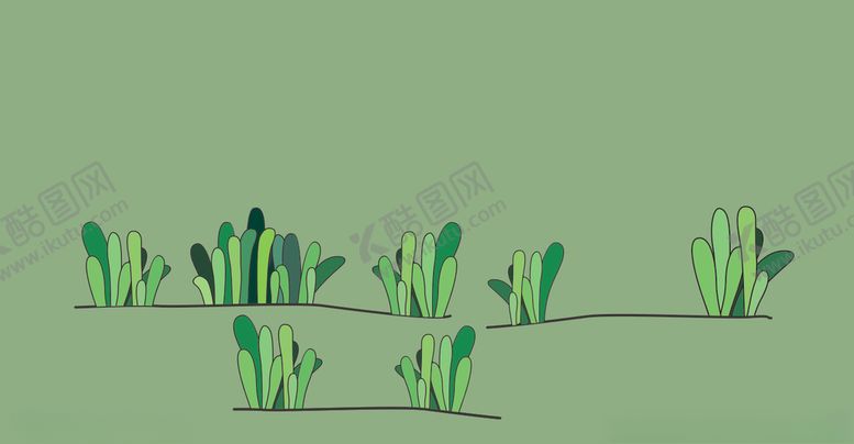 编号：54325606160257047926【酷图网】源文件下载-卡通小草