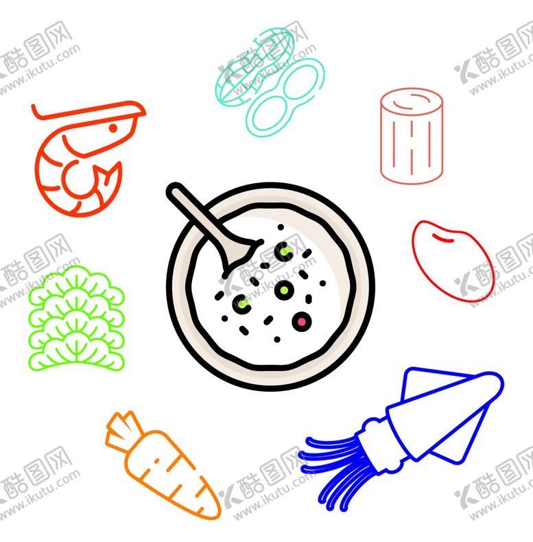 编号：94208109210814393420【酷图网】源文件下载-海鲜粥