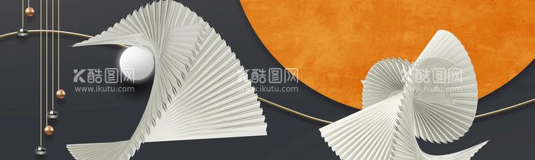 编号：21306910011337347209【酷图网】源文件下载-白色艺术品挂画装饰画