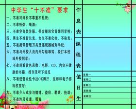 学校十不准