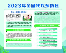 2023全国残疾预防日展板