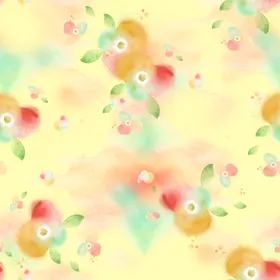 水彩花