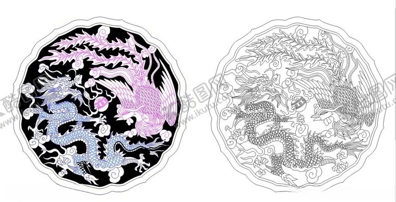 编号：67602606260127404269【酷图网】源文件下载-龙凤