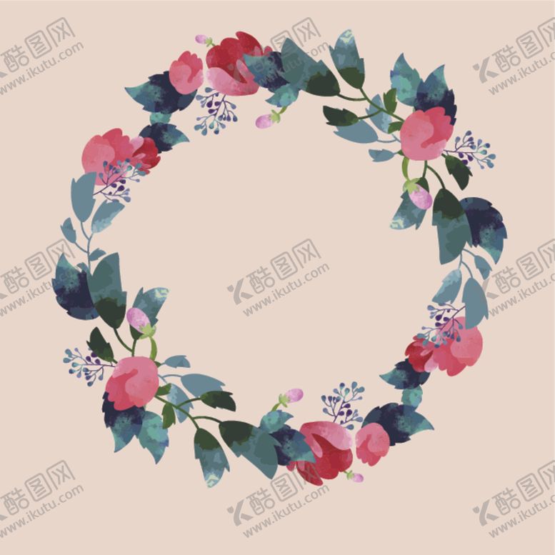 编号：26842805041936501897【酷图网】源文件下载-水彩花卉插画