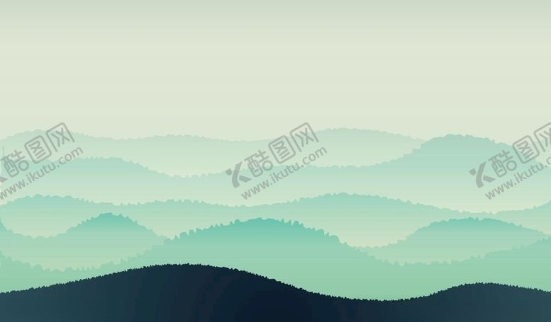 编号：39157409230234535986【酷图网】源文件下载-唯美渐变山峦山川矢量背景
