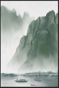 中国风山水画