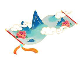 古风卷轴背景图片