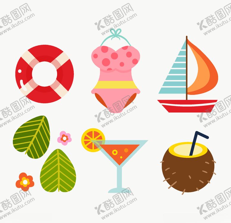 编号：36116505120651593066【酷图网】源文件下载-夏日元素