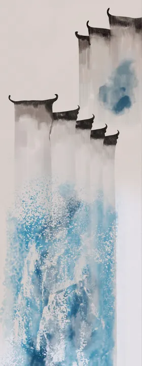 玄关装饰画客厅抽象创意小清新