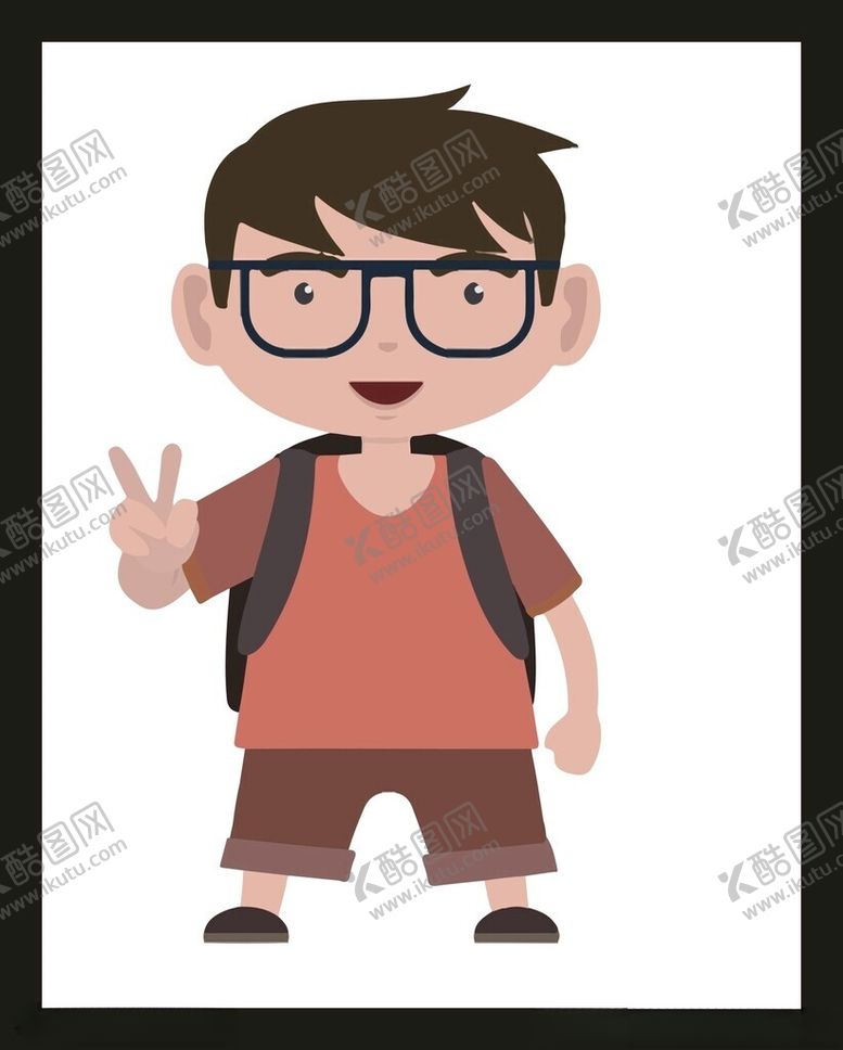 编号：68010701291428176588【酷图网】源文件下载-手绘儿童男孩