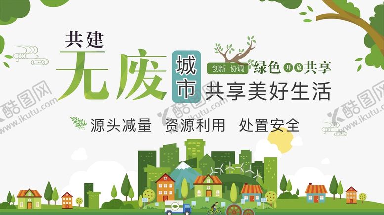 编号：02754909141038394572【酷图网】源文件下载-共建无废城市共享美好生活