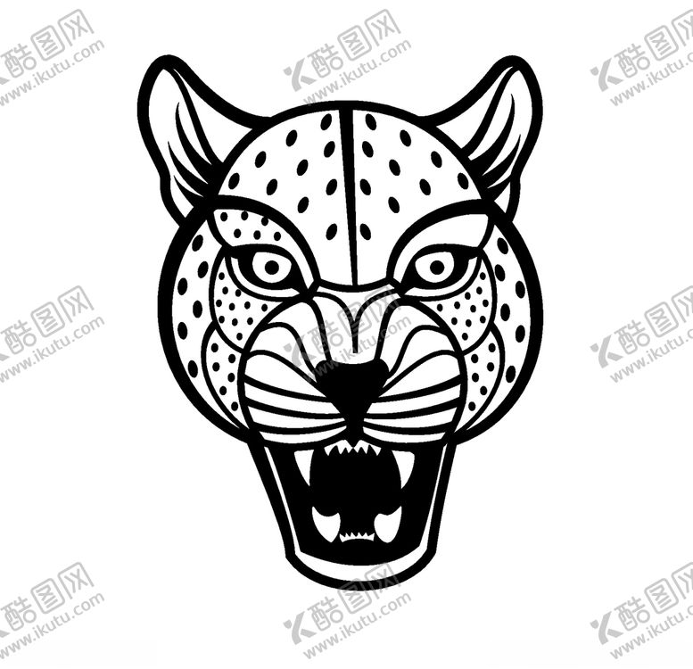 编号：91095204071919451963【酷图网】源文件下载-手绘老虎脸