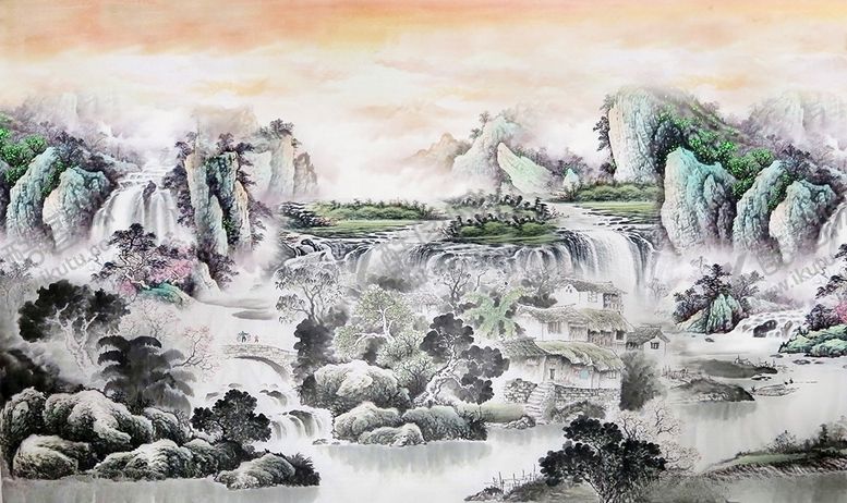 编号：16555309141150367594【酷图网】源文件下载-水墨山水