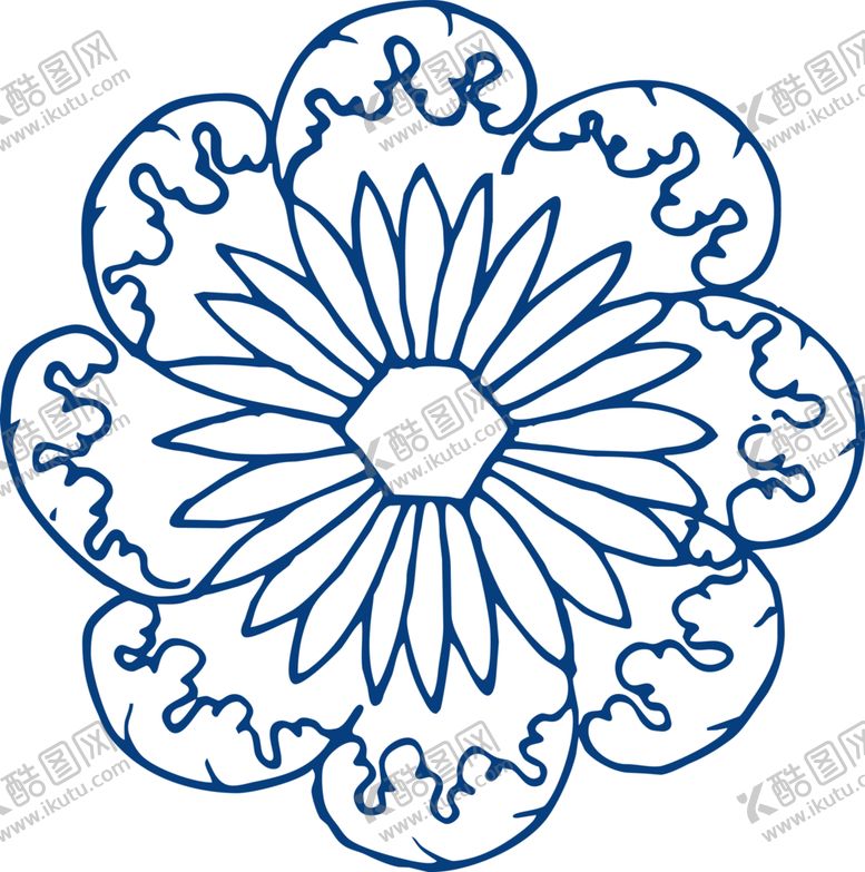 编号：41018410020859123782【酷图网】源文件下载-青花瓷图案