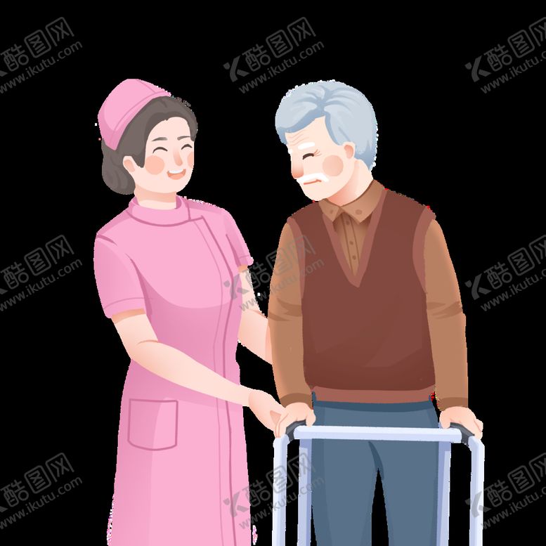 编号：20369810022017506739【酷图网】源文件下载-护士养老院照顾老人