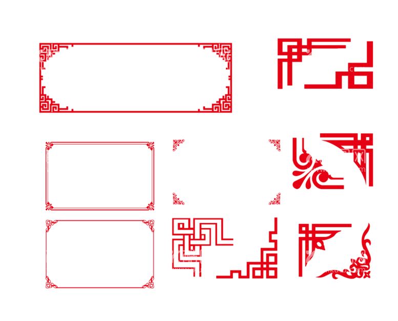 编号：40685612220245205346【酷图网】源文件下载-中式边框