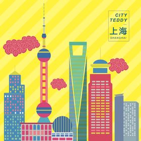 上海矢量建筑插画