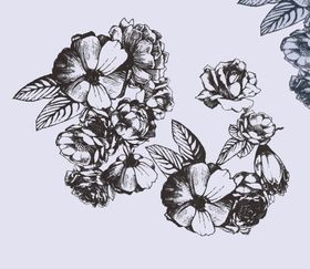 线条花