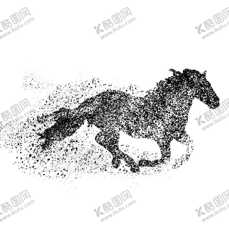 编号：33854409250331309361【酷图网】源文件下载-马飞溅墨点元素