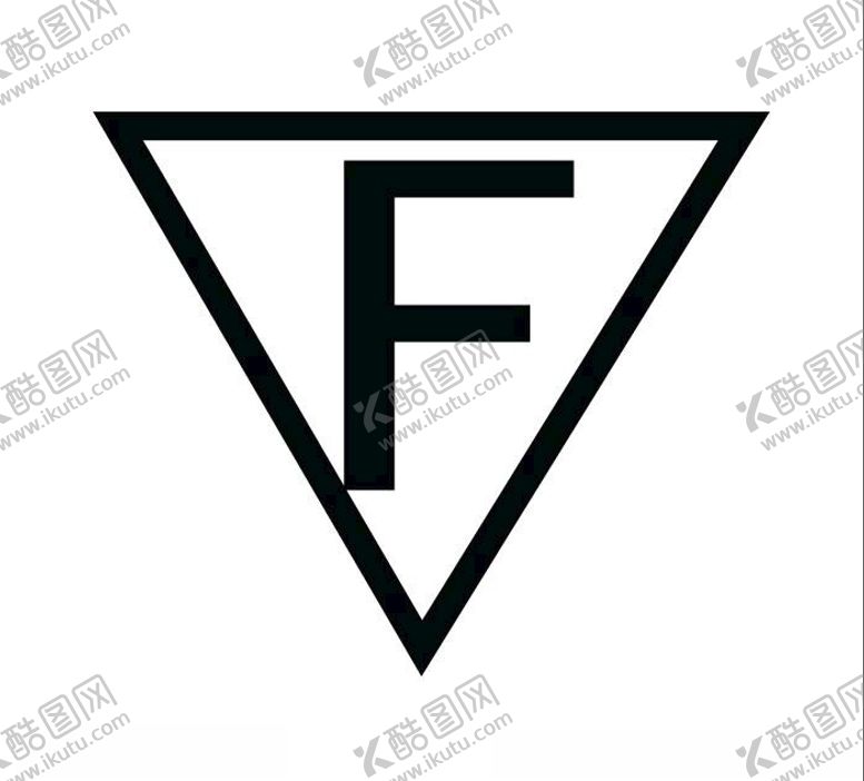 编号：38065402042122143427【酷图网】源文件下载-三角形中间有F图标电器标识