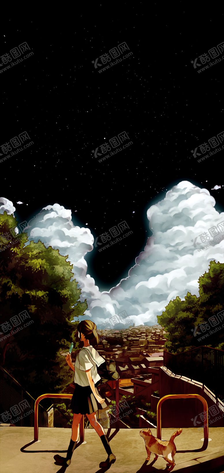 编号：71920407080632577508【酷图网】源文件下载-彩色插画人物动漫背景