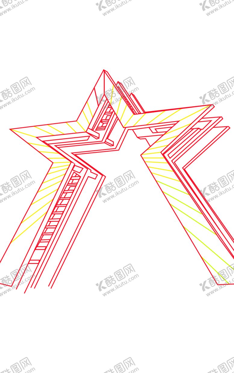 编号：54584112081943303737【酷图网】源文件下载-瑞金叶坪五角星