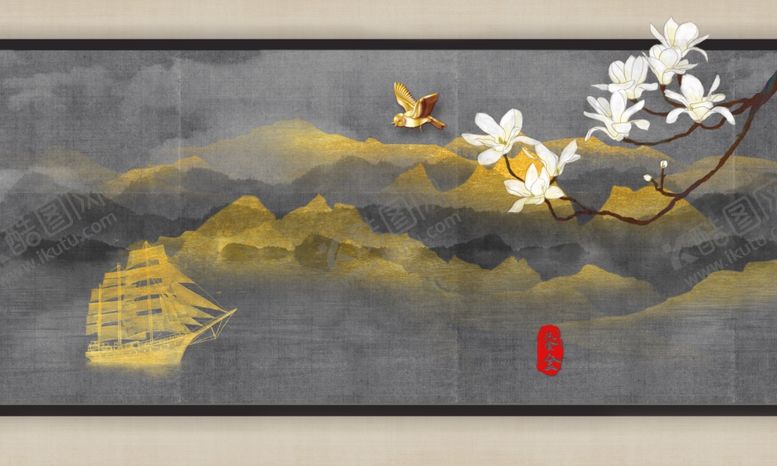 编号：60864710071137277299【酷图网】源文件下载-中国风背景墙