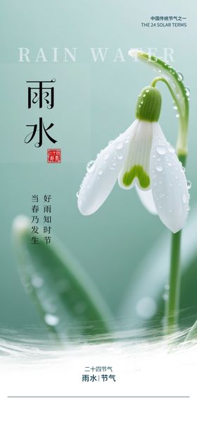 雨水海报