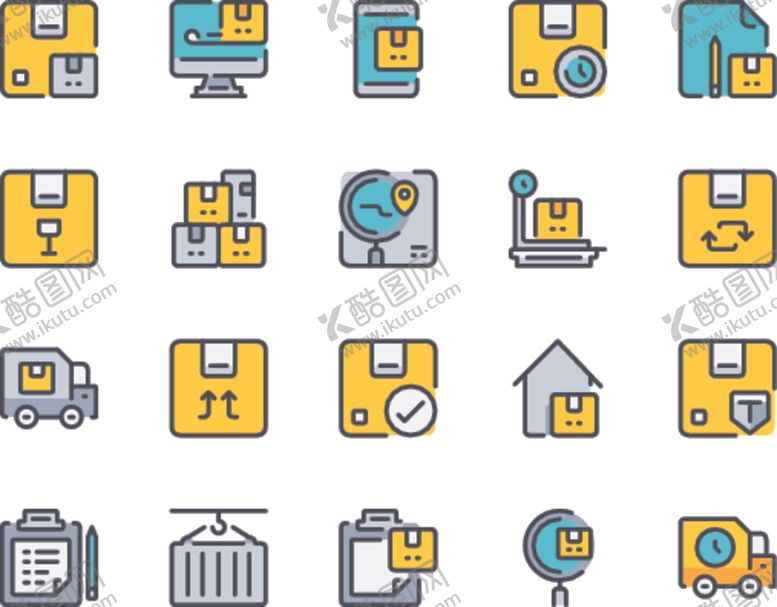 编号：88179009192251141807【酷图网】源文件下载-送货配送图标