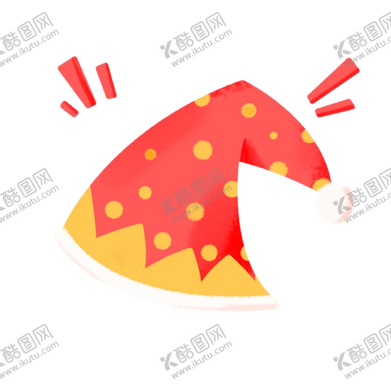 编号：61900001290157108811【酷图网】源文件下载-愚人节小丑帽子红黄波点可爱